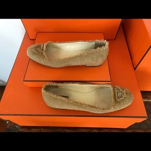 Prada raw edge excellent condition flats